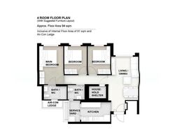 Blk 471B Hougang Parkview (Hougang), HDB 4 Rooms #543911291